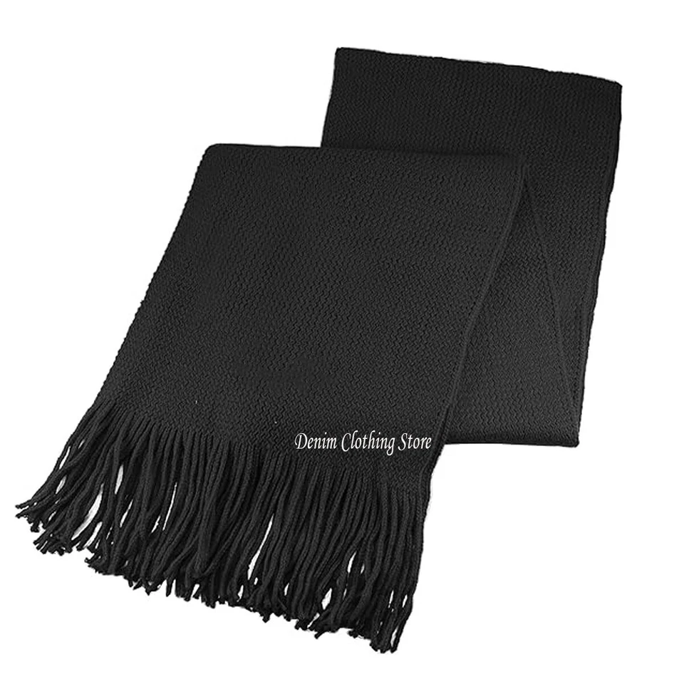 Mujeres Liso Colores Sólidos Flecos Bufanda Envolturas Chal Estola Bufanda Mantones Invierno Lote Foto 3 de 4