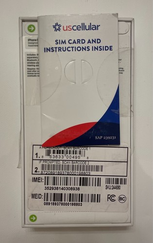 Apple iPhone SE3 -(US Cellular) Prepaid Smartphone 64 GB Midnight - Brand New - Picture 2 of 5