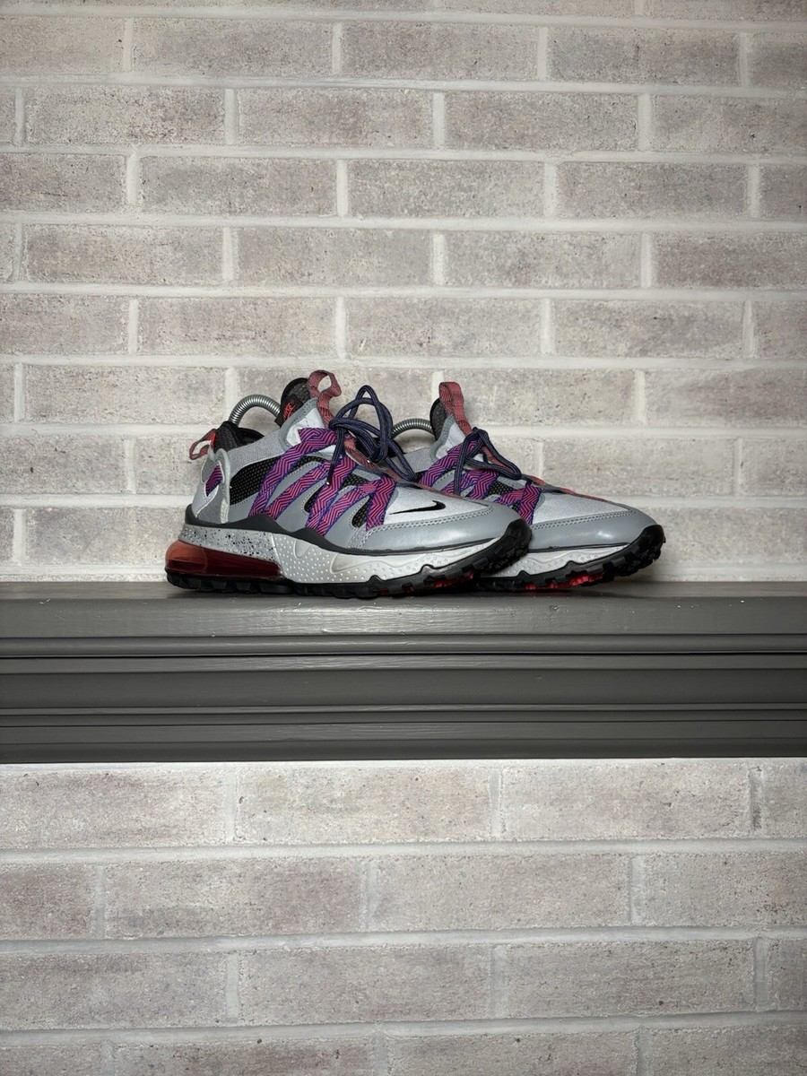 Nike Air Max 270 Bowfin Lace Up Gray Athletic Shoes AJ7200-009 Men