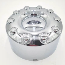 OEM 2005-2016 Ford F450 SD Chrome Rear 10 Lug -Minor Mark- Cap - 5C34-1A096-VC