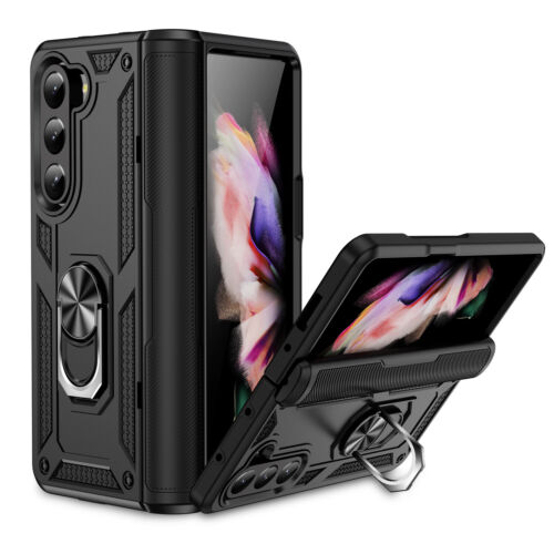 Heavy Duty Shockproof Case For Samsung Galaxy Z Fold 6/5/4/3 Metal Ring Stand - Picture 25 of 88