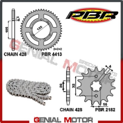 EK2632 Kit Catena Corona Pignone 14 / 56 / 428 PBR RIEJU MARATHON