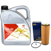MotoröL Set 5W-40 5 Liter + ÖLfilter SH 420 P FüR Seat Inca Leon