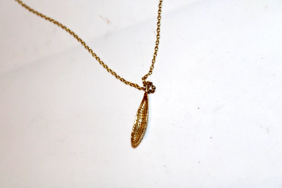 Ожерелья GORJANA золотистый кубический цирконий лист подвеска подвеска женщин - Изображение 4 из 4