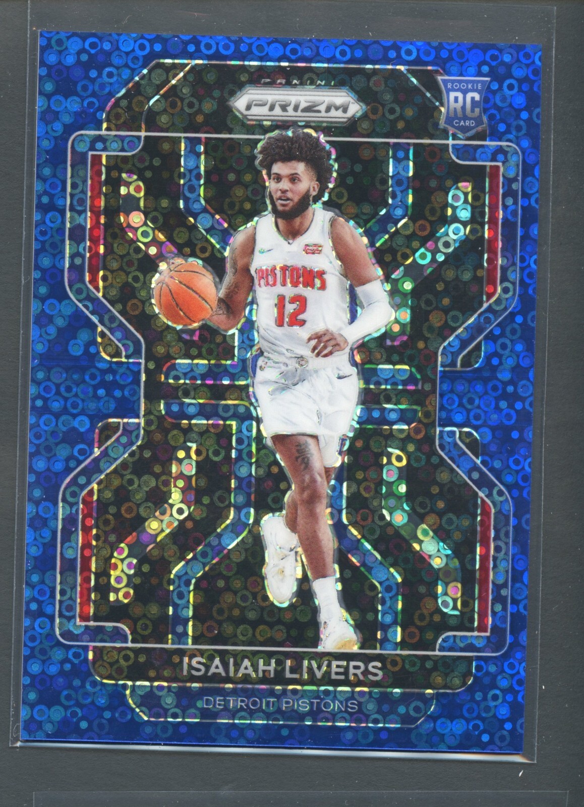 /150 Isaiah Livers RC Prizm Fast Break Blue Disco Holo #296 Rookie 2021 Panini