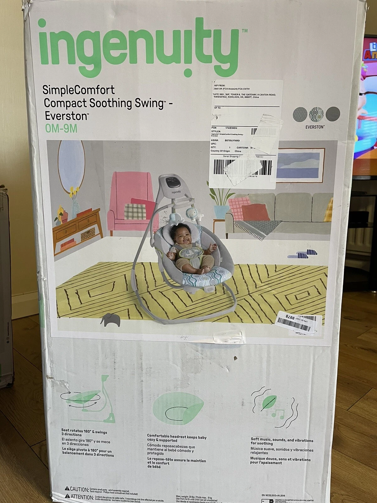 Ingenuity Simple Comfort Compact Soothing Sewing Everston