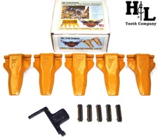 230HD-5 H&L DeltaWing® Bucket Teeth (5 Pack Kit), 230DFP Flexpins®, for H&L 230 