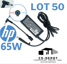 LOT 50 OEM 65W HP AC Adapter Charger blue tip 19.5V 3.33A Pavilion 710412-001