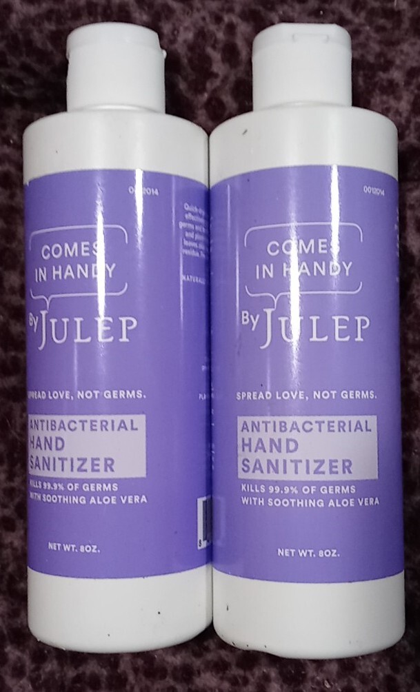 Lot of 2 bottles Julep 8 oz Antibacterial Hand Sanitizer 16oz total New eBay