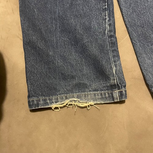 Vintage Culture Cargo Jeans Y2K Mens 34x32 Black Denim Wide Leg Baggy Skater - Picture 9 of 14