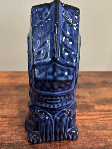 Mondo Aliens Tee-Kis Tiki Mug Xeno Blue Glaze 2017 MIB - Picture 2 of 13