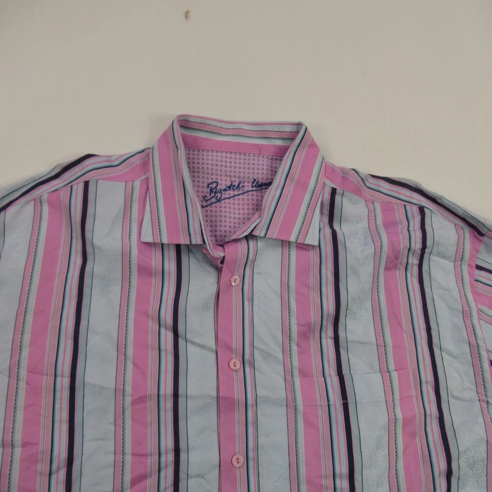 Bugutchi Shirt Mens Long Sleeve Button Up Pocket French Cuffs 2XL - Image 2 of 4