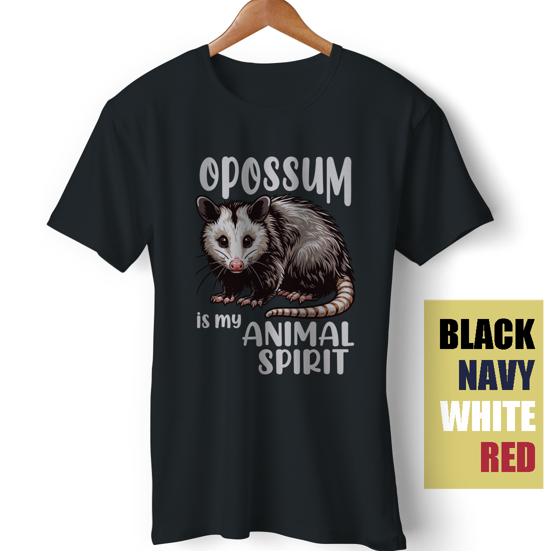 Opossum is My Animal Spirit Street Cat Possum Raccon Trash Funny gift  T-Shirt