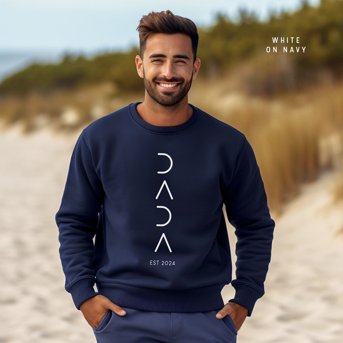 Custom Dad Year Jumper – New Dad Sweatshirt – First Father's