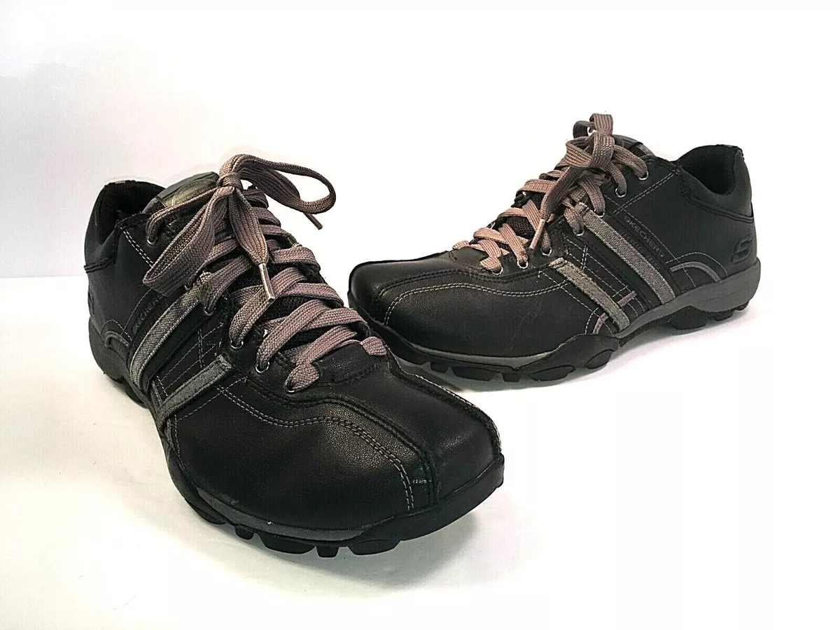 Skechers URBAN TREAD REFRESH 50856 Mens Shoes 8.5 Leather Lace Up Casual Sneaker