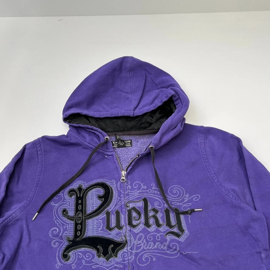 VETEMENTS Felpa con cappuccio Lucky donna extra large Spell Out full zip hype hip palestra core