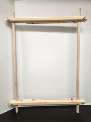 Small Tabletop Weaving  Wooden Sprang Loom