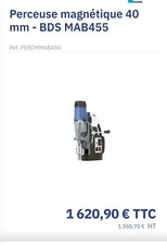perceuse magnétique bds mab455 