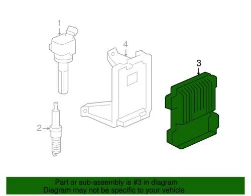 Módulo de control genuino GM 2008-2012 Chevrolet Cadillac motor Cadillac 12678512 Foto 2 de 2