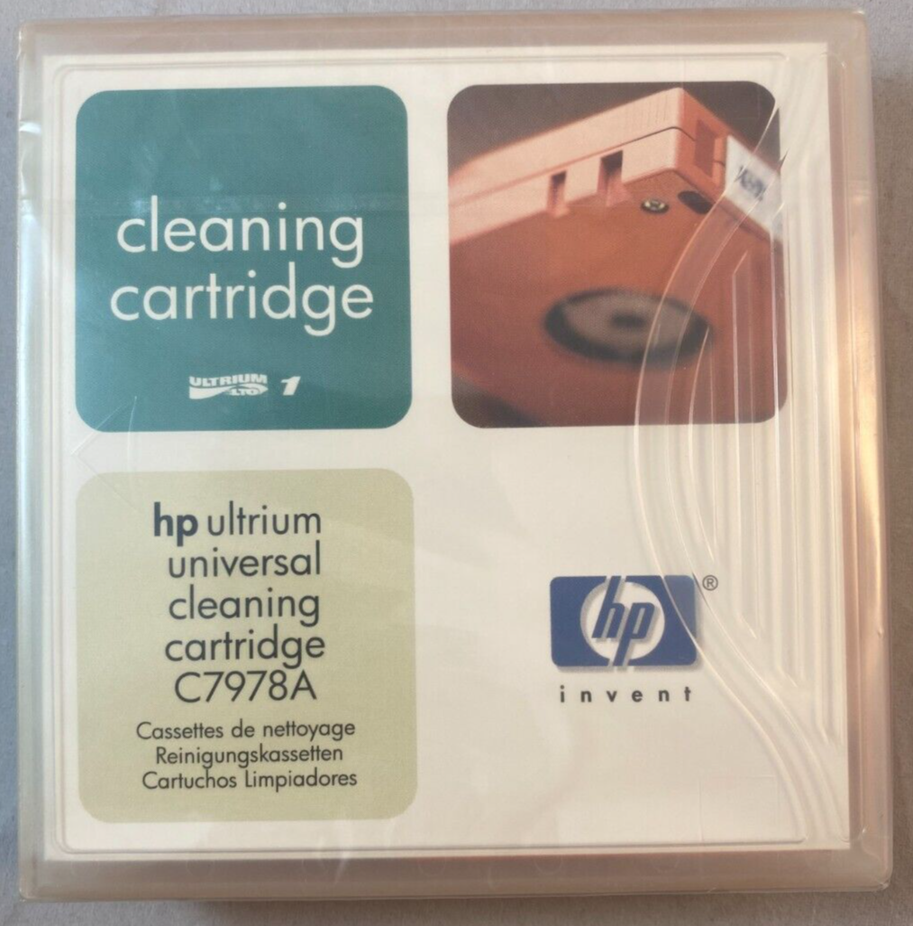HP LTO Ultrium Universal Cleaning Cartridge C7978A New/Sealed