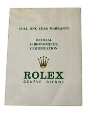 Vintage Genuine Used Rolex USA Punched Papers Ephemera