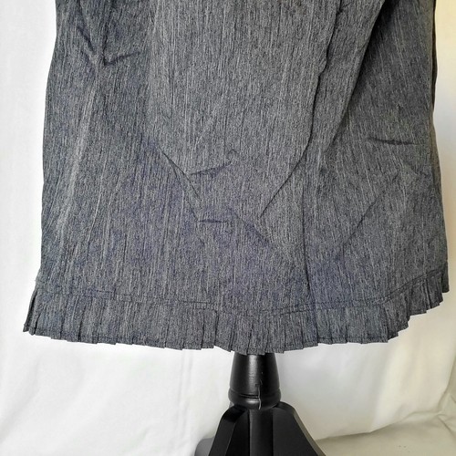 Talla 16 De Colección Sweet Brand Gris Oscuro Plisado Falda Corta, Conjunto de Chaqueta Elegante Lindo - Imagen 13 de 19