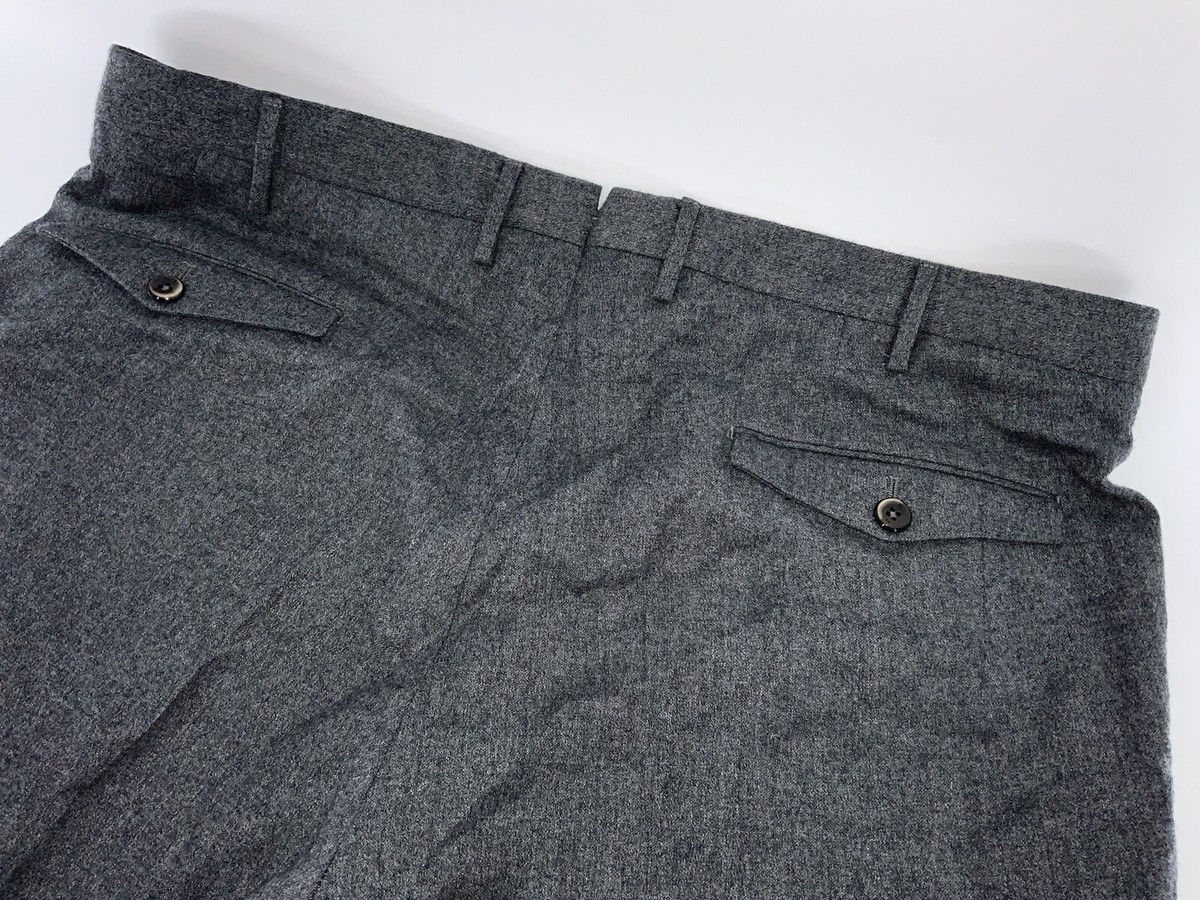 PT Torino Dress Pants 37x32 Gray Techno Washable Wool Slim PT Torino Dress Pants 37x32 Gray Techno Washable Wool Slim