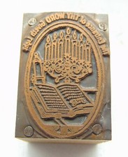 Vintage Printing Letterpress Printers Block Book And Candles 