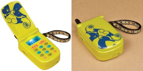 B. toys – Hellophone Toy Cell Phone – Kids Play with Light Yellow