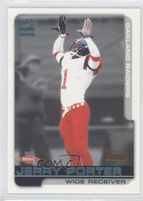 2000 Pacific Paramount Platinum Blue Missing Serial Number Jerry Porter #175 0a1