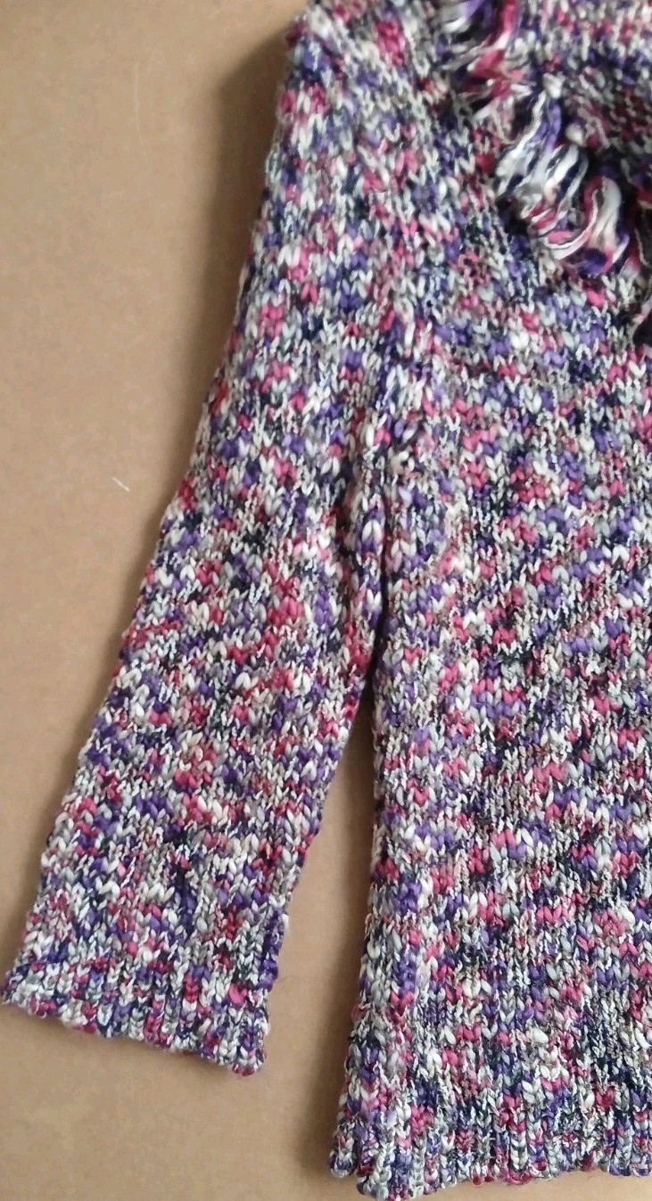 Fringe Speckly Ruby Rd Knit Turtle Neck Sweater M… - image 3