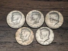 Kennedy 1960s Half Dollars 40% Silver, Lot of 5