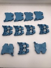 *LOT OF 11* IMO ER6 DIN Rail Terminal Block Screw Clamp 630V 41A 6mm BLUE