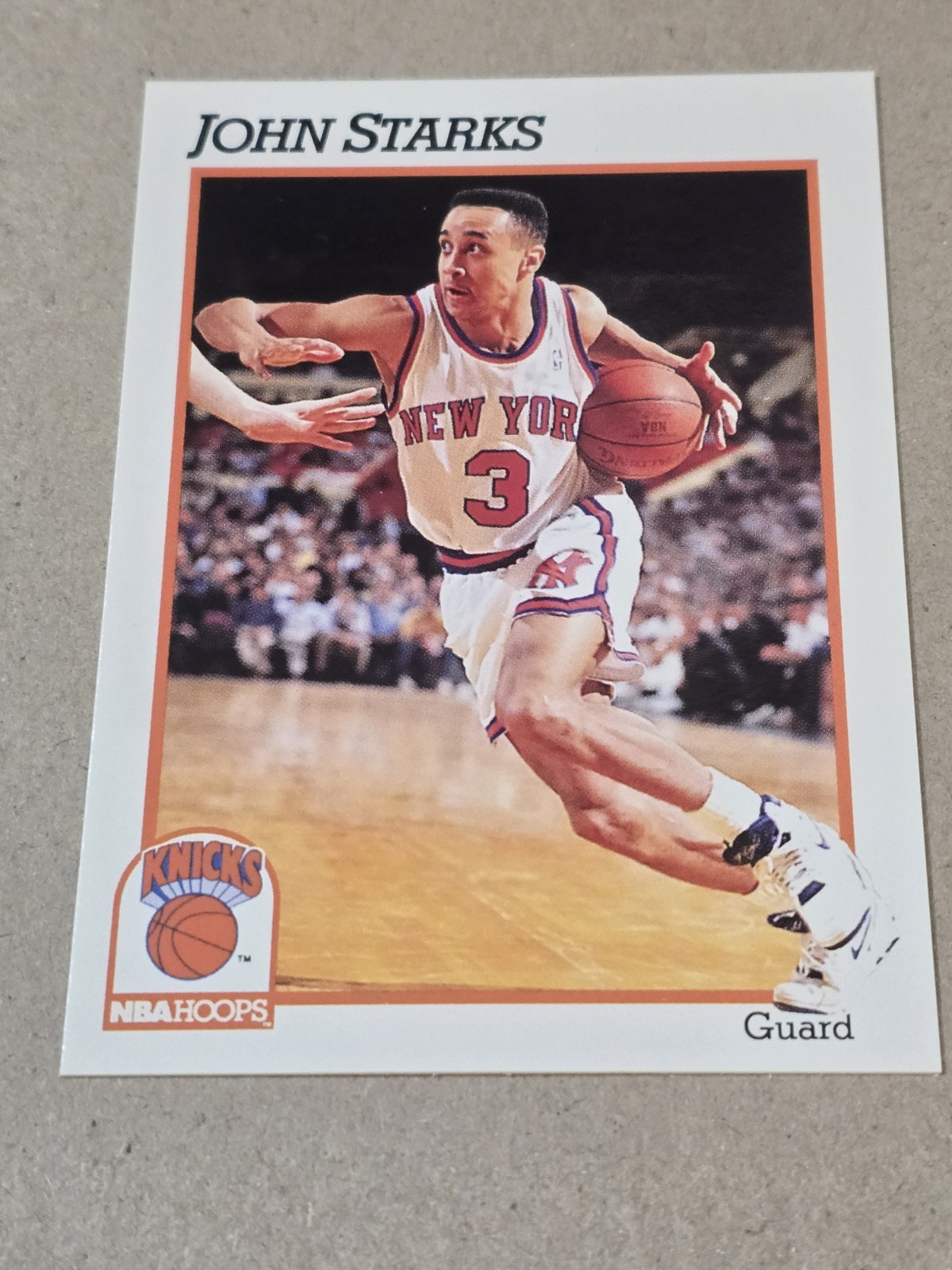 1991-92 NBA Hoops - John Starks #406 (RC)