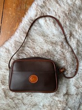 New Condition Vintage Dooney Bourke Zip Top Crossbody Brown USA
