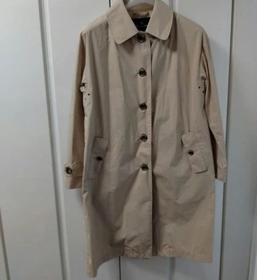 Imperméable Aquascutum beige léger imperméable avec bordure à carreaux taille... - Photo 1/4
