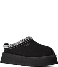 UGG Tazz II Suede Logo Detail Platform Clog Slippers Black 🔥SALE DEAL