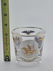 Set of 4 Vintage Patriotic Rocks Glasses Gold Rim Paul Revere Monticello — photo 5