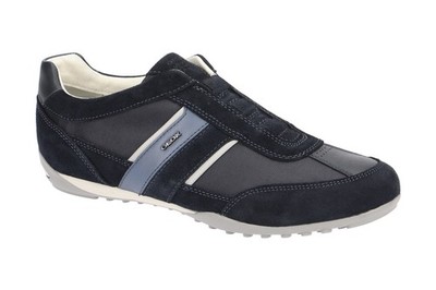 Geox WELLS Herrenschuhe - sportliche Slipper - Halbschuhe blau Freizeit NEU