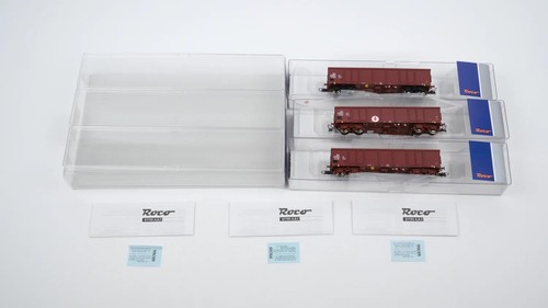 Roco H0 67195 Vagón de alta borda Eas Set 3 piezas DR | Condition: Gebraucht