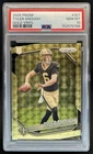 2025 Panini Prizm Tyler Shough RC Gold Vinyl Rookie #/5 Saints PSA 10 GEM MINT