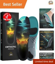 Orthotic Shoe Inserts for Men  Women - Ideal for Plantar Fasciitis