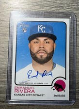 2024 TOPPS HERITAGE- Emmanuel Rivera Rookie Card Auto. rookie card picture