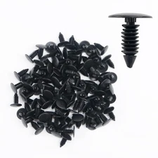 100pcs 8mm Bumper Clips Fender Push Pin Auto Car Hole Plastic Rivets Fastener