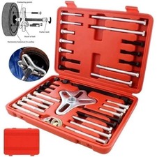 46pc Harmonic Balancer Puller Set - Steering Wheel Crankshaft Pulley Kit Us 46pc Harmonic Balancer Puller Set - Steering Wheel Crankshaft Pulley Kit Us