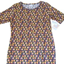 LuLaRoe Julia Dress XL Multicolor Geometric Print Stretchy Knit NWT
