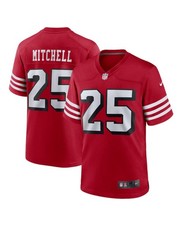 Nike NFL Mitchell #25 San Francisco 49ers Red Jersey Size XL