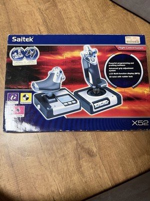 Saitek X52 Flight Control System Schubregler OVP Komplett mit Anleitung und CD