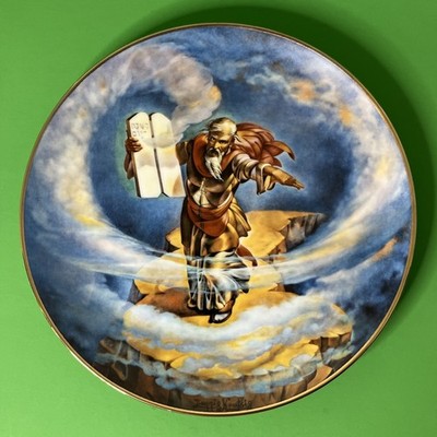 The Ten Commandments Plate # 11938 Artist Yiannis Koutsis by Royal Cornwall USA