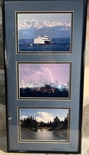 VTG 1986 FERRY/Olympics SEATTLE STORM MT RANIER/Lake Eunice Signed Chuck Pefley